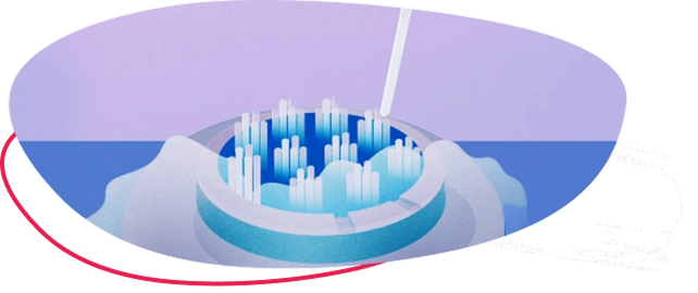 Graphic of egg freezing canister